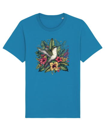 Colibri - flori exotice - 4 Azur