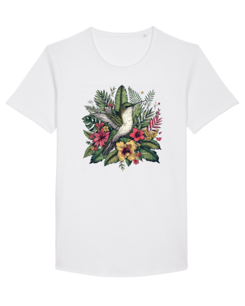 Colibri - flori exotice - 4 White