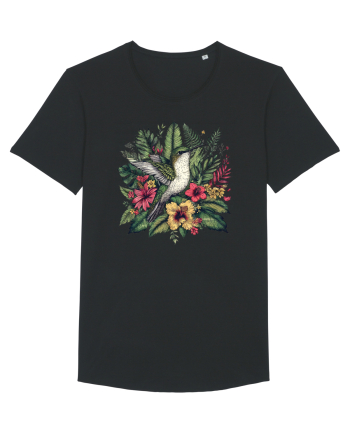 Colibri - flori exotice - 4 Black