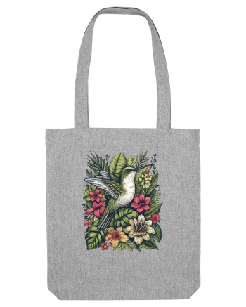 Colibri - flori exotice - 3 Heather Grey