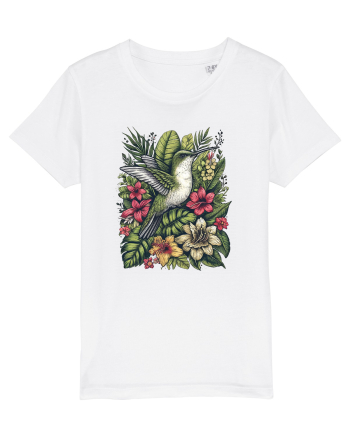 Colibri - flori exotice - 3 White