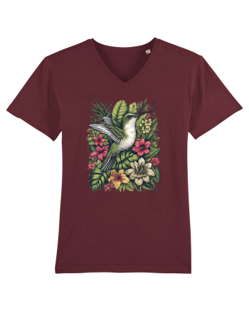 Colibri - flori exotice - 3 Burgundy