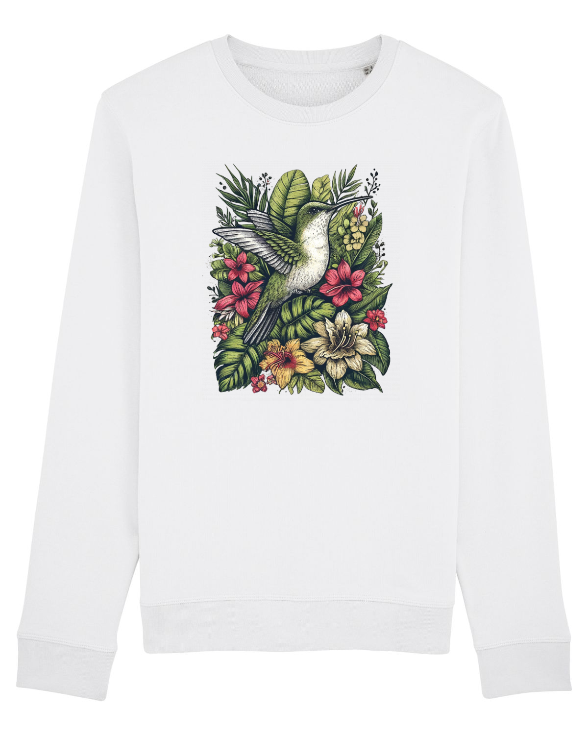 Bluză mânecă lungă Unisex Rise White