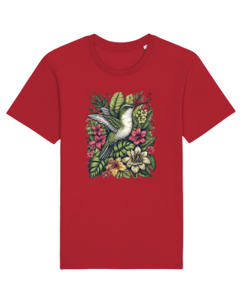 Colibri - flori exotice - 3 Red