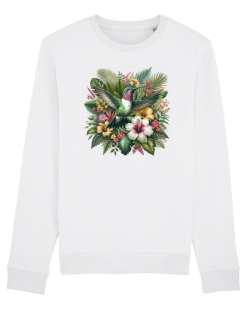 Colibri - flori exotice - 2 White