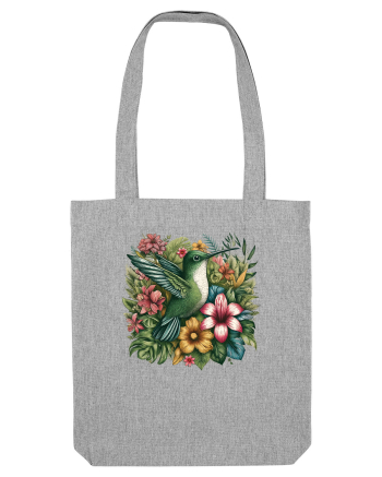 Colibri - flori exotice - 1 Heather Grey