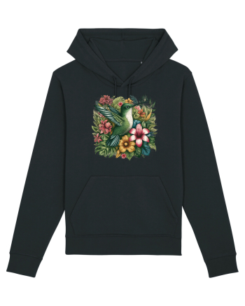 Colibri - flori exotice - 1 Black