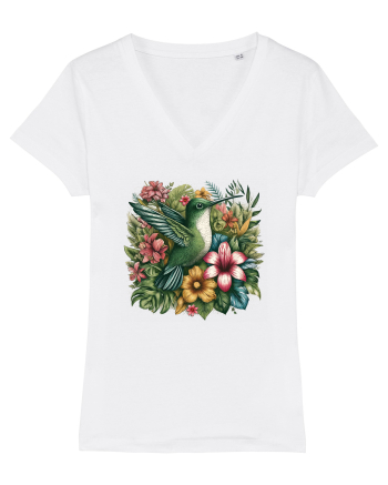 Colibri - flori exotice - 1 White