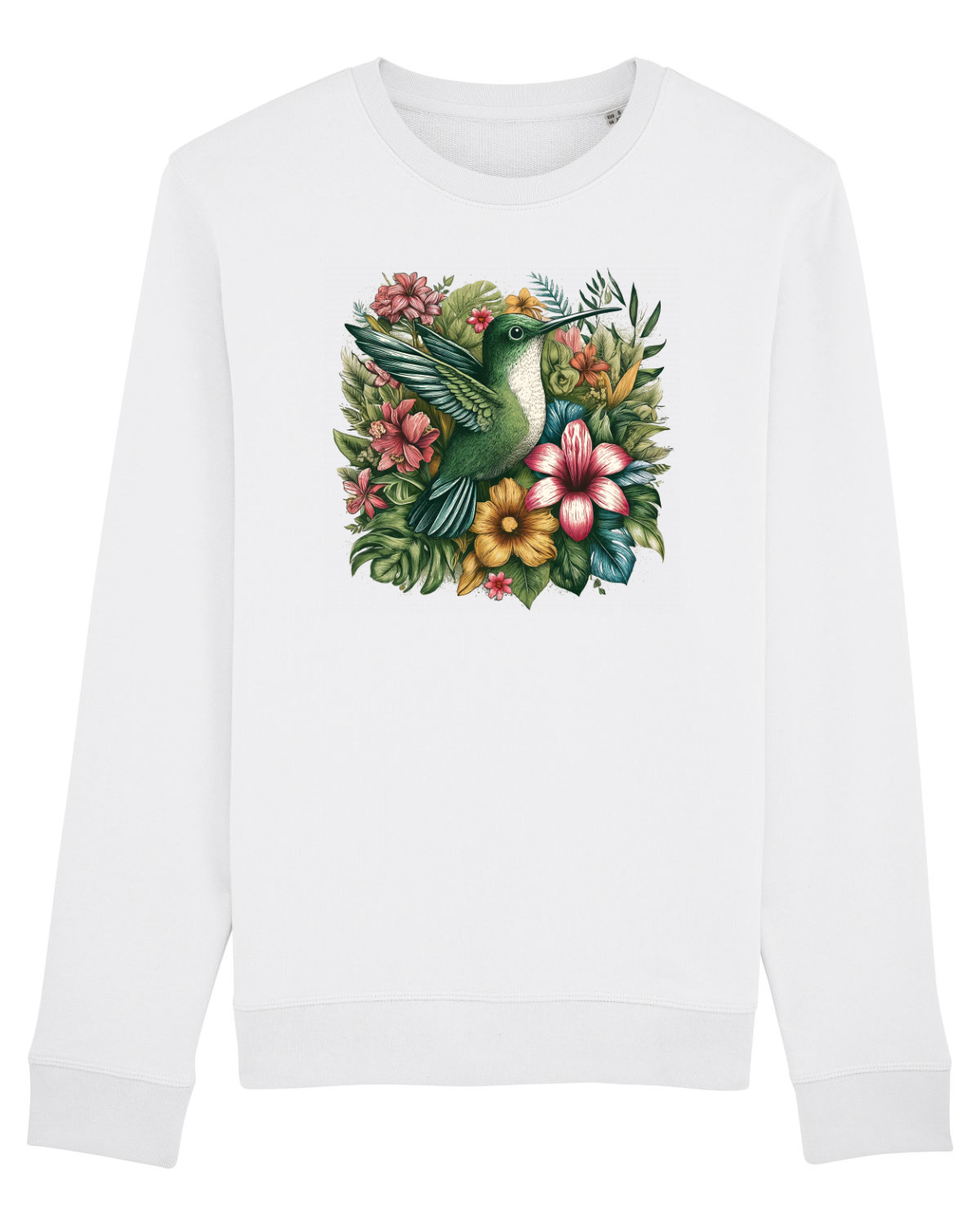 Bluză mânecă lungă Unisex Rise White