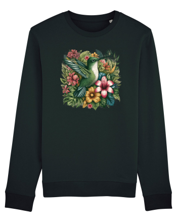 Colibri - flori exotice - 1 Black