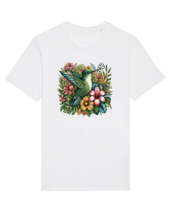 Colibri - flori exotice - 1 White