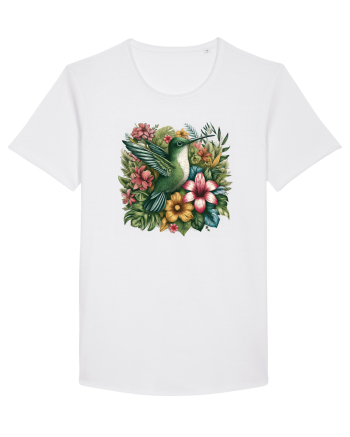 Colibri - flori exotice - 1 White