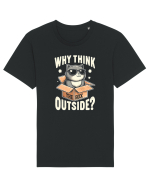 Outside the box - pisica cool Tricou mânecă scurtă Unisex Rocker