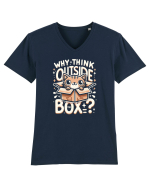 Outside the box - pisica cool 2 Tricou mânecă scurtă guler V Bărbat Presenter