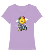 Lamaie skateboarder - lamaie cool Tricou mânecă scurtă guler larg fitted Damă Expresser