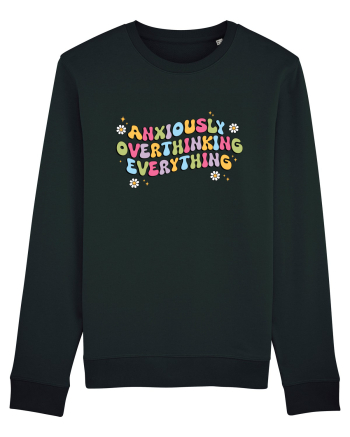 Anxiously Overthinking Everything Black