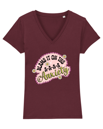 Blame It On Axiety Burgundy