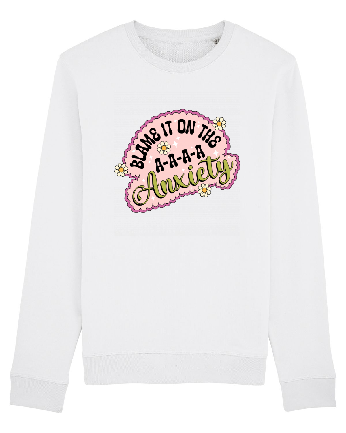 Bluză mânecă lungă Unisex Rise White