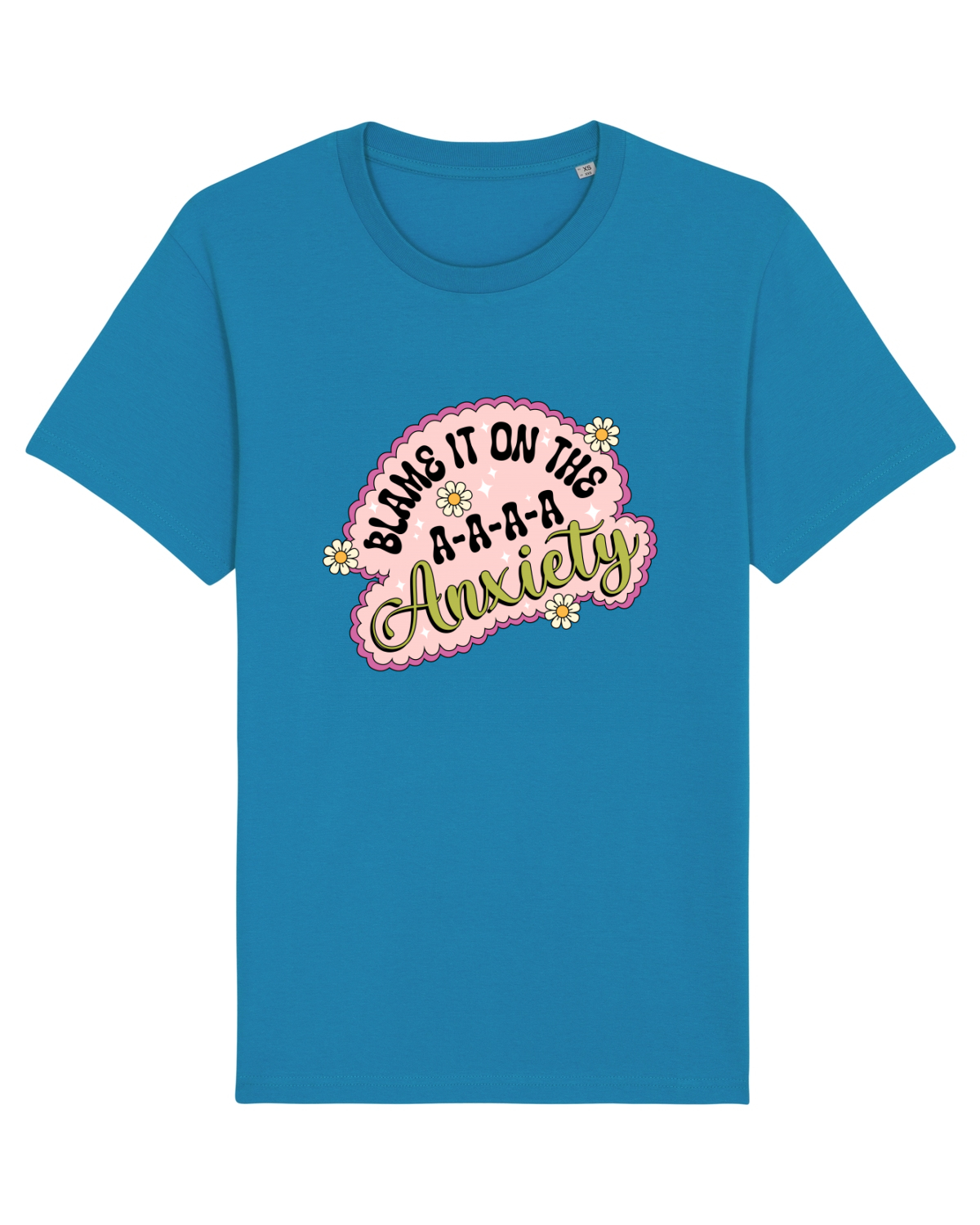 Tricou mânecă scurtă Unisex Rocker Azur
