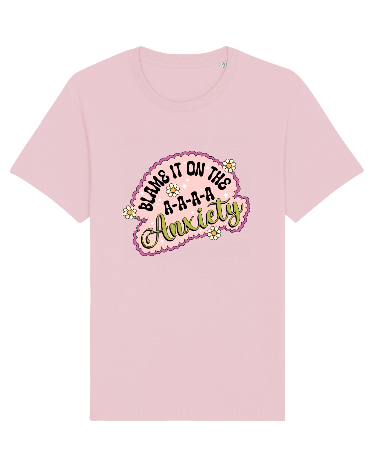 Tricou mânecă scurtă Unisex Rocker Cotton Pink