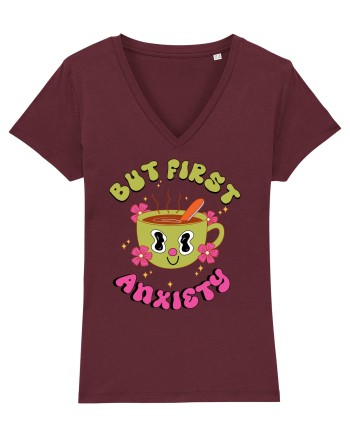 But First, Anxiety Burgundy