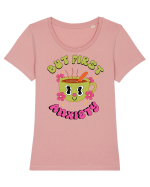 But First, Anxiety Tricou mânecă scurtă guler larg fitted Damă Expresser