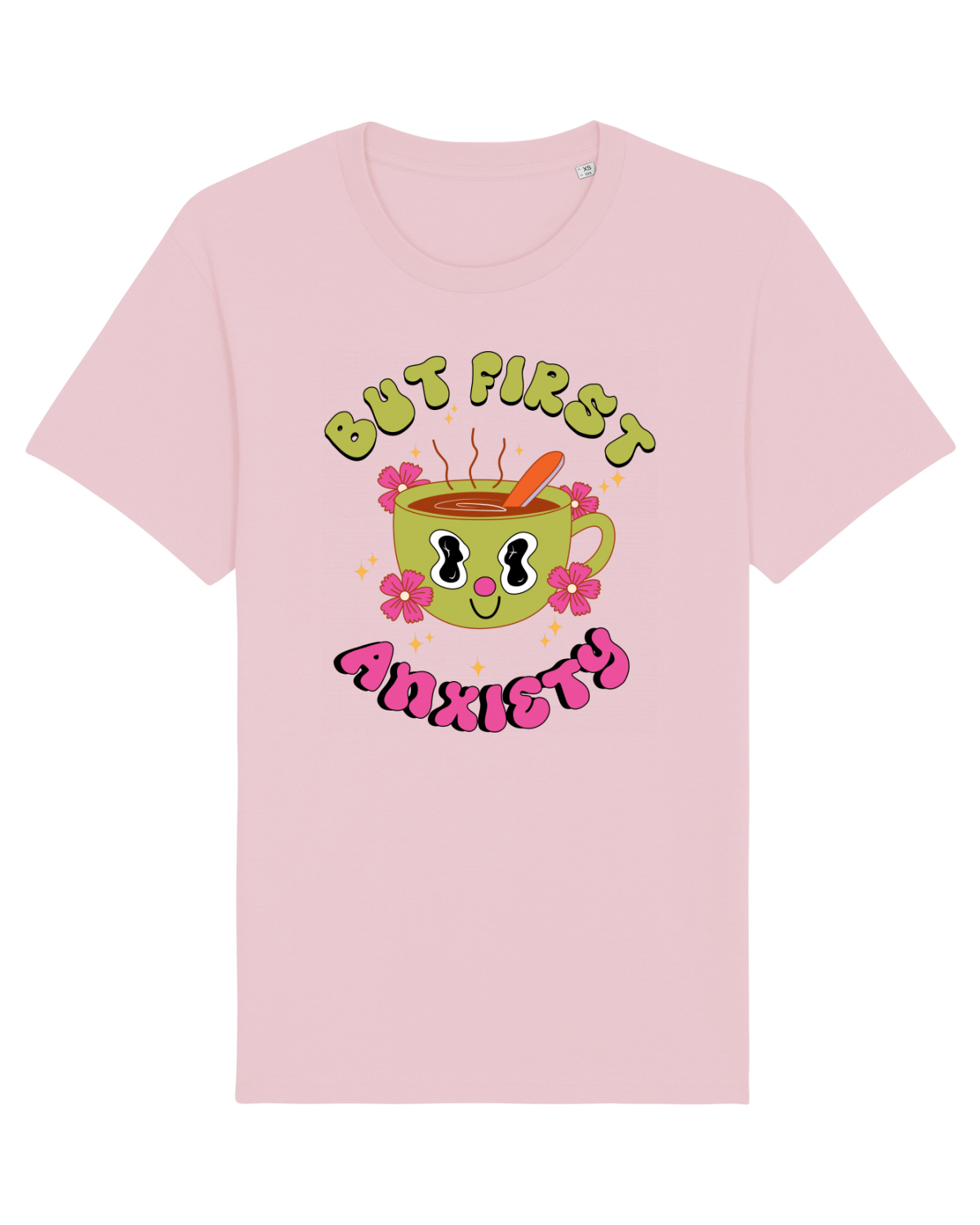 Tricou mânecă scurtă Unisex Rocker Cotton Pink
