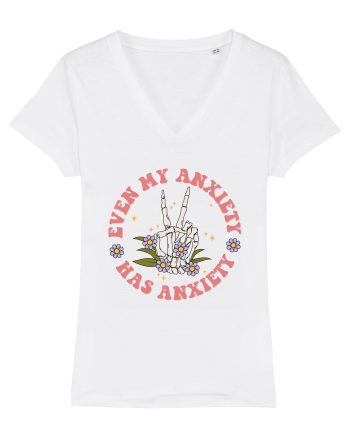 Even my Anxiety Has Anxiety, Skeleton Hand White