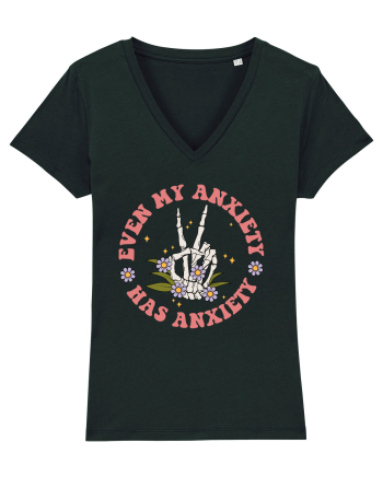 Even my Anxiety Has Anxiety, Skeleton Hand Black