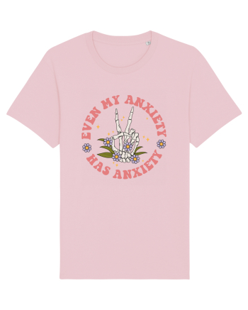 Even my Anxiety Has Anxiety, Skeleton Hand Cotton Pink