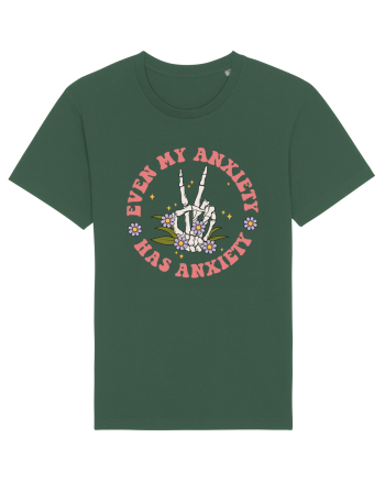 Even my Anxiety Has Anxiety, Skeleton Hand Bottle Green