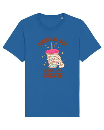 Fueled By Iced Coffee And Anxiety Royal Blue