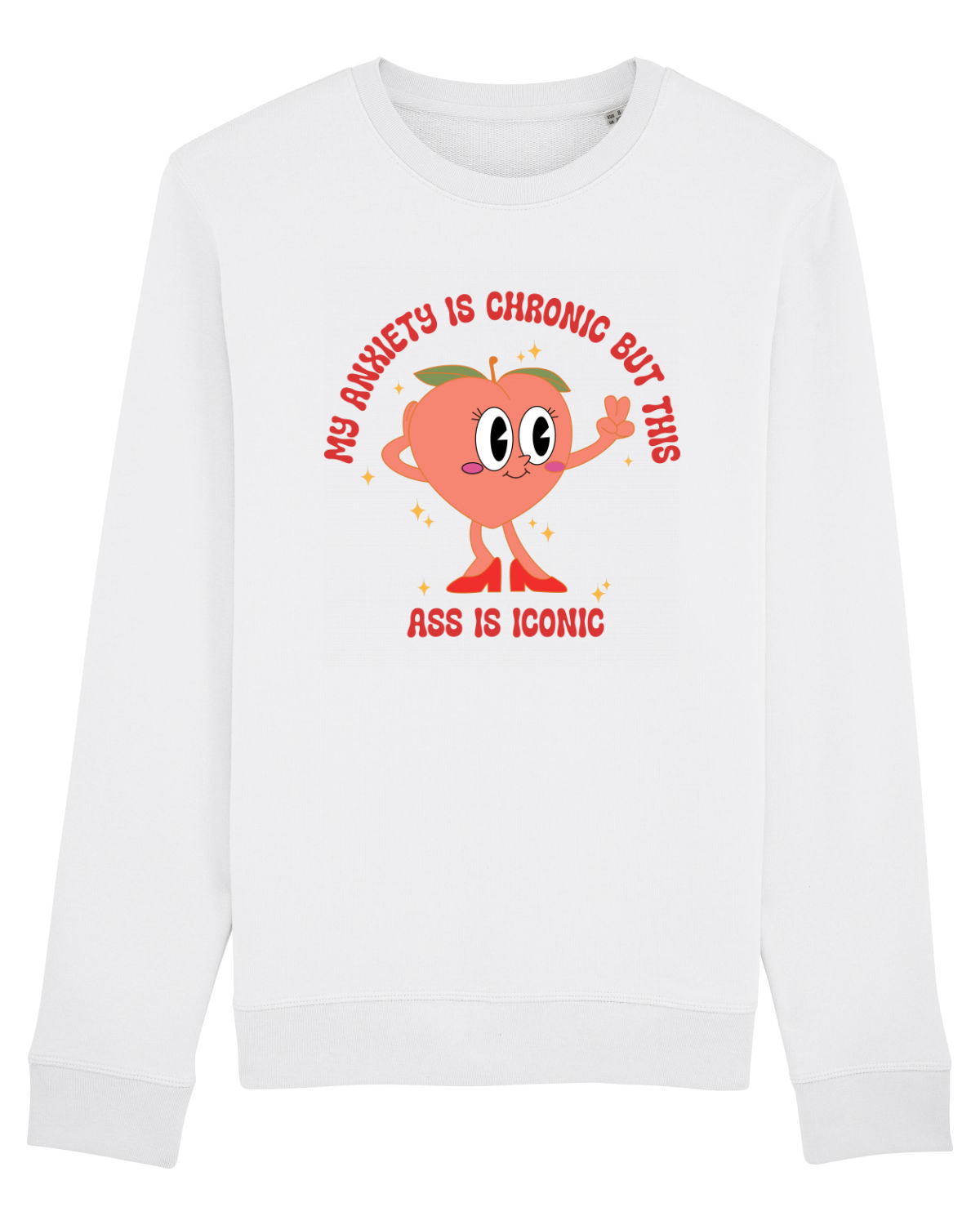 Bluză mânecă lungă Unisex Rise White
