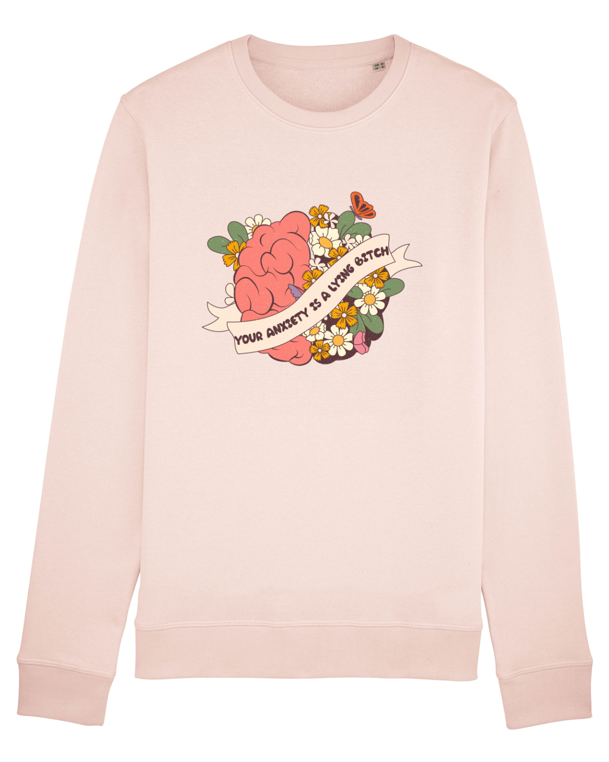 Bluză mânecă lungă Unisex Rise Candy Pink