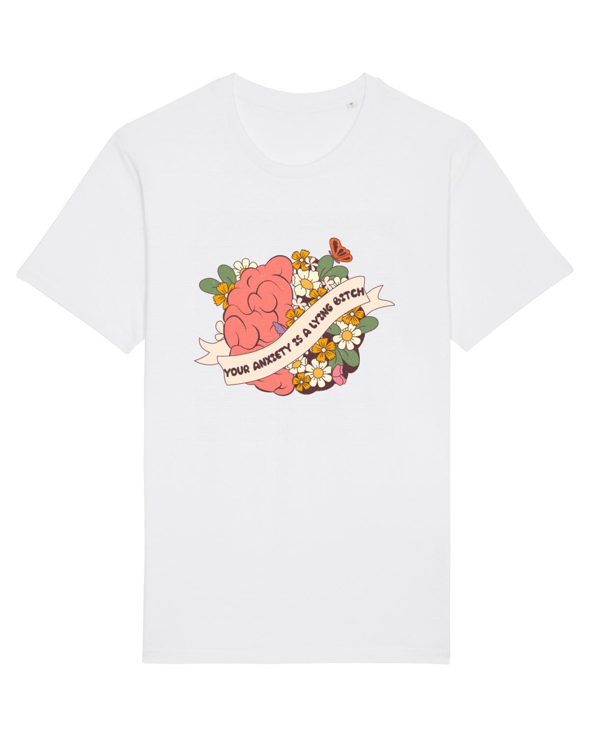 Tricou mânecă scurtă Unisex Rocker White