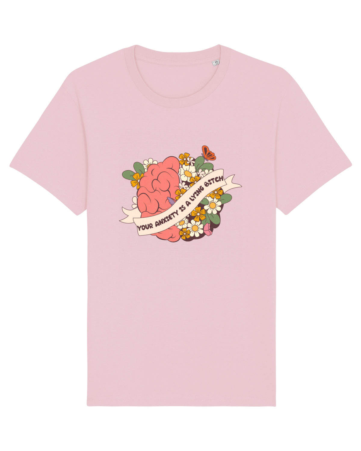 Tricou mânecă scurtă Unisex Rocker Cotton Pink