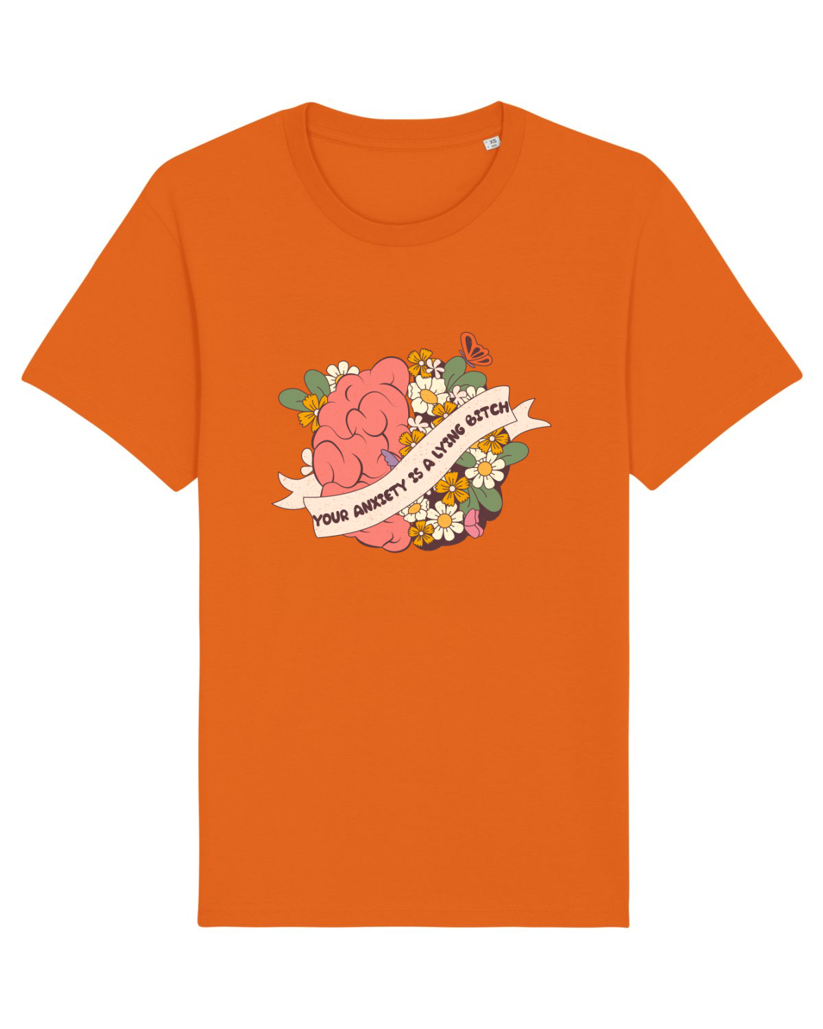 Tricou mânecă scurtă Unisex Rocker Bright Orange