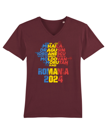 Suporter Romania - Echipa nationala Euro 2024 v2 shadow Burgundy