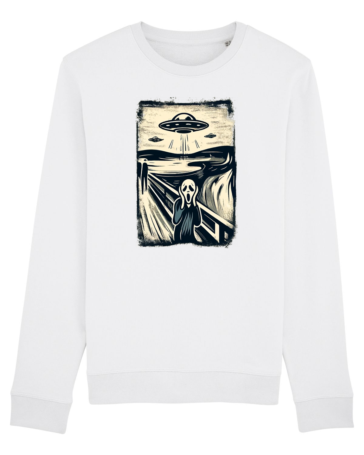 Bluză mânecă lungă Unisex Rise White