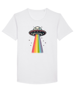 Rainbow Encounter Tricou mânecă scurtă guler larg Bărbat Skater