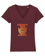 Better kisser Tricou mânecă scurtă guler V Damă Evoker