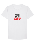 I'm here for the Stand Up Tricou mânecă scurtă guler larg Bărbat Skater