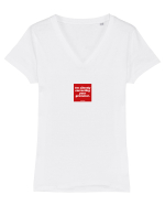 I'm silently correcting your grammar Tricou mânecă scurtă guler V Damă Evoker