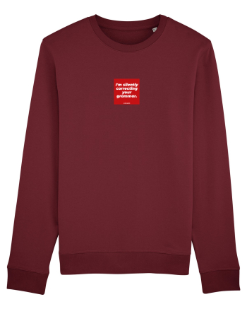 I'm silently correcting your grammar Bluză mânecă lungă Unisex Rise