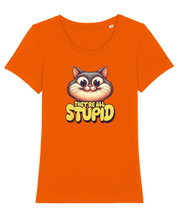 Pisica inteligenta. Toti sunt prosti Bright Orange