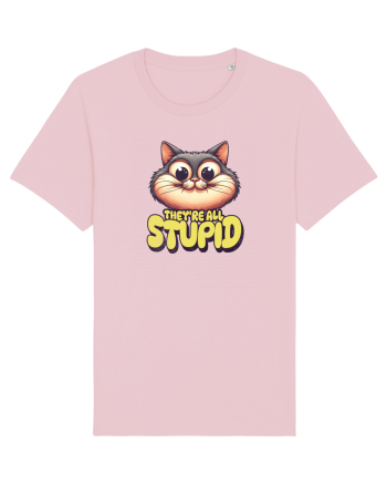 Pisica inteligenta. Toti sunt prosti Cotton Pink