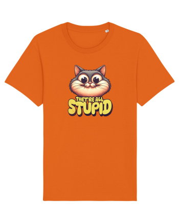 Pisica inteligenta. Toti sunt prosti Bright Orange