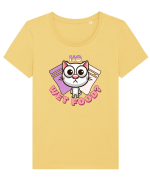 Atitudine de pisica Tricou mânecă scurtă guler larg fitted Damă Expresser