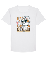 Citeste o carte Tricou mânecă scurtă guler larg Bărbat Skater