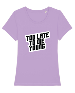 To late to die young Tricou mânecă scurtă guler larg fitted Damă Expresser